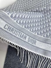 SCARF IN PALE GRAY MONOGRAM CASHMERE 413720