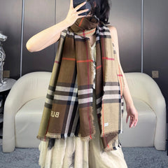 BBR SCARF 220 CM IN SILK CASHMERE 481240