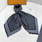 LV SCARF 120 CM IN WOOL MIX SILK 737299