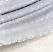 LV SCARF 120 CM IN WOOL MIX SILK 737300