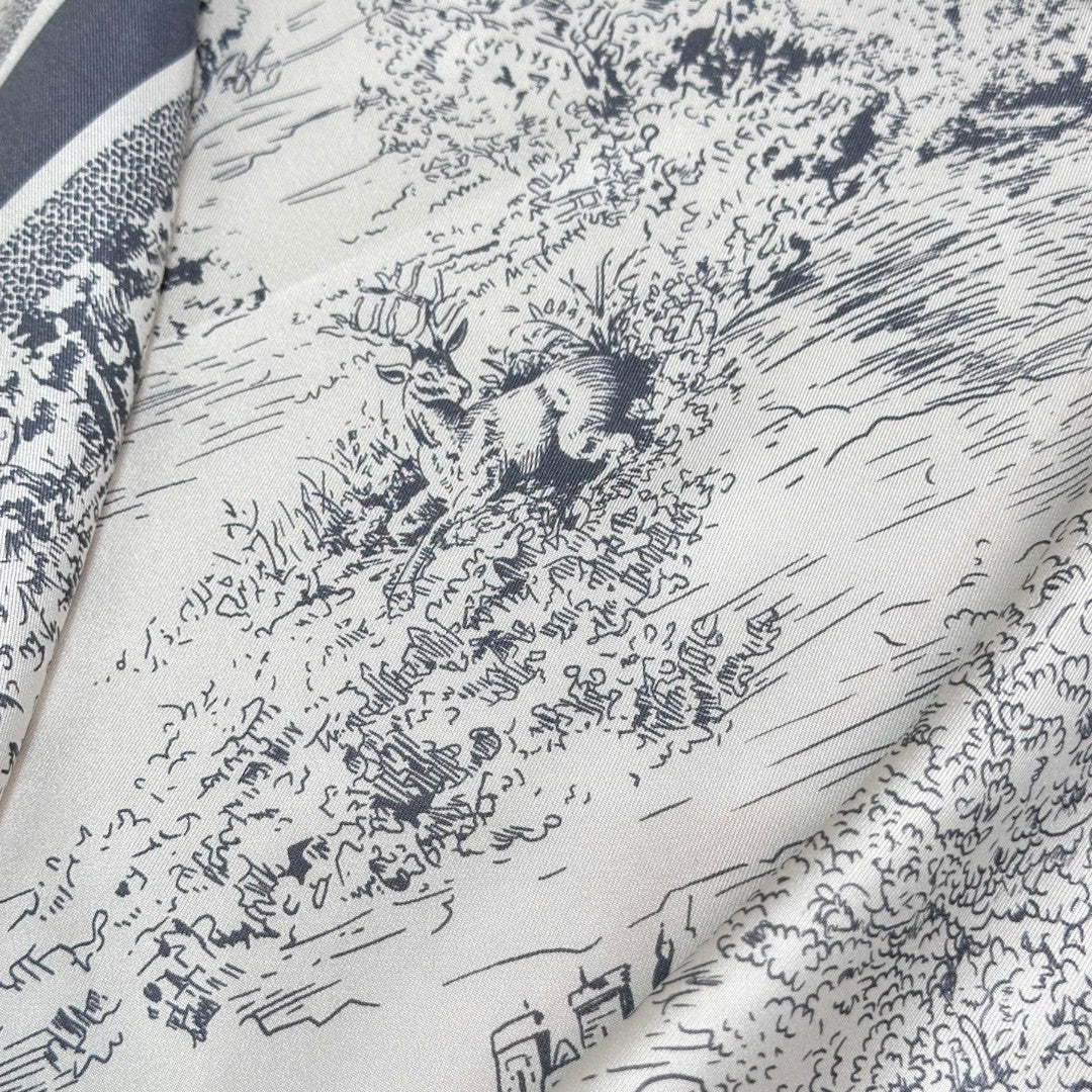 DIOR SCARF 90 CM IN SILK FABRIC 724823