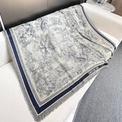 DIOR SCARF 140 CM IN SILK MIX WOOL 733928