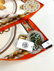 HERMES 25S SCARF 135 IN CASHMERE SILK 730647