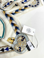 HERMES 25S SCARF 135 IN CASHMERE SILK 730649