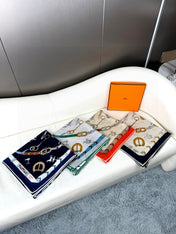 HERMES 25S SCARF 135 IN CASHMERE SILK 737309