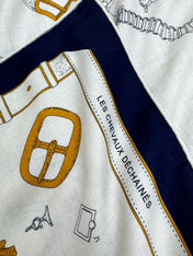 HERMES 25S SCARF 135 IN CASHMERE SILK 737311