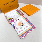 LV SCARF 90 CM IN SILK 729027