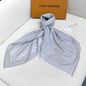 LV SCARF 120 CM IN WOOL MIX SILK 737300