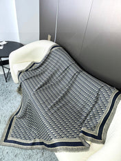 DIOR SCARF 140 CM IN SILK-WOOL BLEND 702040