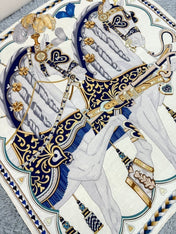 HERMES 25S SCARF 135 IN CASHMERE SILK 730649