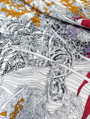 HERMES 25S SCARF 135 IN CASHMERE SILK 733938