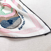 HERMES 25S SCARF 135 IN CASHMERE SILK 854593