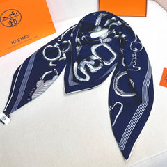 HERMES 25S SCARF 135 IN CASHMERE SILK 854594
