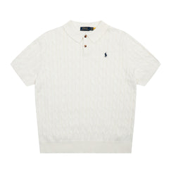 RALPH LAUREN SHORT-SLEEVE POLO KNIT SWEATER STYLE 436