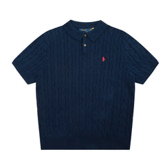 RALPH LAUREN SHORT-SLEEVE POLO KNIT SWEATER STYLE 437