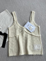 Chanel 25P Camisole Beige Cashmere 220192