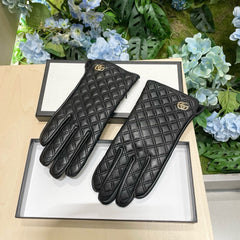 TOUCHSCREEN GLOVES IN BLACK LAMBSKIN 427401