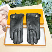 LV GLOVES IN BLACK LAMBSKIN 464977