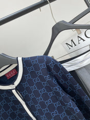 GUCCI CREW NECK CARDIGAN WITH WHITE TRIM 276013