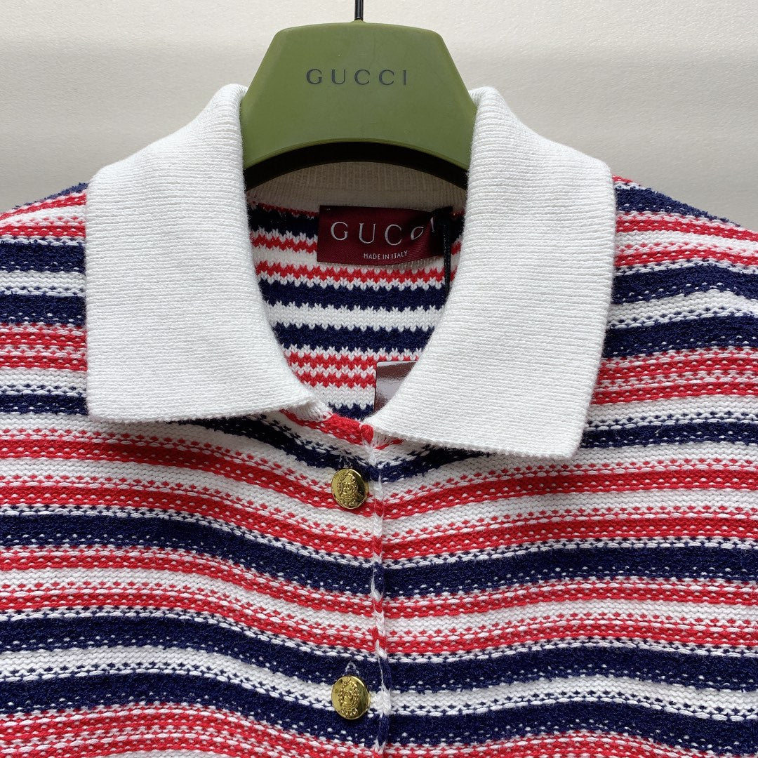 Gucci 25C Fine wool polo top 228202