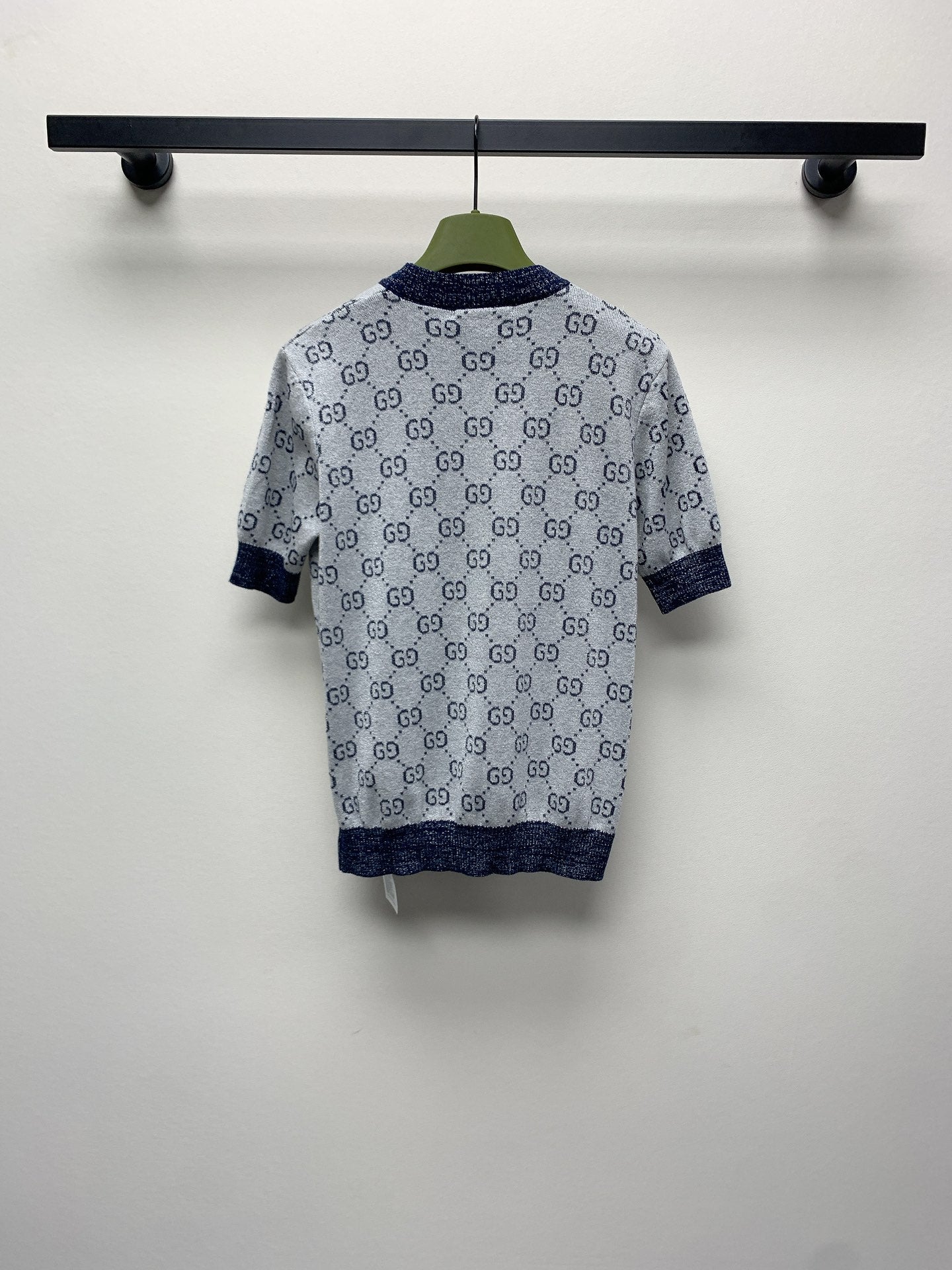 GUCCI SHORT-SLEEVE KNIT TOP 257394