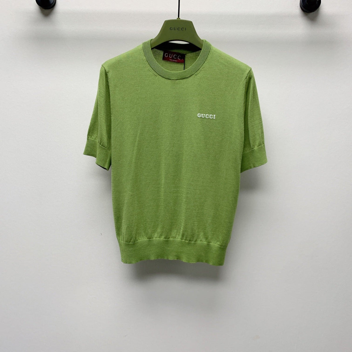 GUCCI SHORT-SLEEVE KNIT TOP 271724