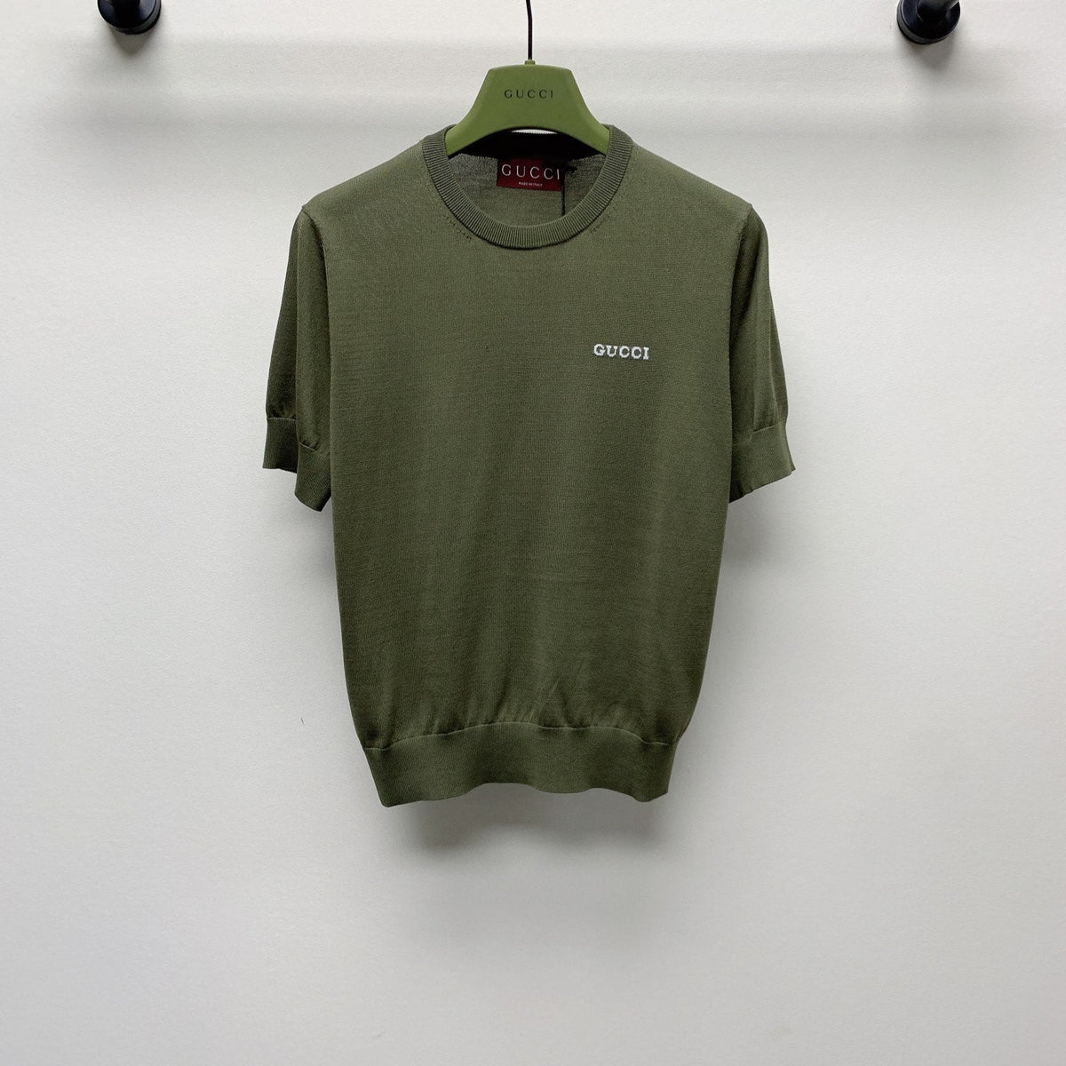 GUCCI SHORT-SLEEVE KNIT TOP 271725