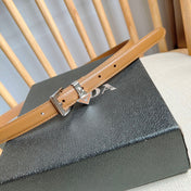 PRADA 25S BELT 15 MM IN BROWN CALFSKIN 571357