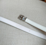 PRADA 25S BELT 15 MM IN WHITE CALFSKIN 571359