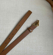 PRADA 25S BELT 20 MM IN BROWN CALFSKIN 571371