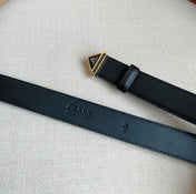 PRADA 25S BELT 30 MM IN BLACK CALFSKIN 595009