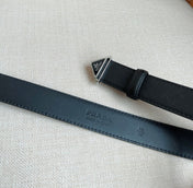 PRADA 25S BELT 30 MM IN BLACK CALFSKIN 595010