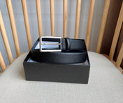 PRADA 25S BELT 30 MM IN BLACK CALFSKIN 585794