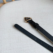 PRADA 25S BELT 15 MM IN BLACK CALFSKIN 598410
