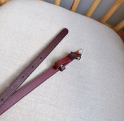 PRADA 25S BELT 15 MM IN RED CALFSKIN 598411