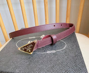 PRADA 25S BELT 15 MM IN RED CALFSKIN 598411