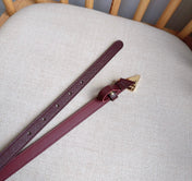 PRADA 25S BELT 15 MM IN RED CALFSKIN 598412