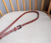 PRADA 25S BELT 10 MM IN REDDISH BROWN CALFSKIN 598368
