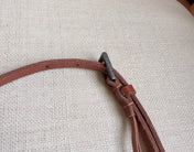 PRADA 25S BELT 10 MM IN REDDISH BROWN CALFSKIN 598368