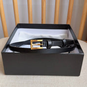 PRADA 25S BELT 10 MM IN BLACK CALFSKIN 598372