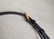 PRADA 25S BELT 10 MM IN BLACK CALFSKIN 598372