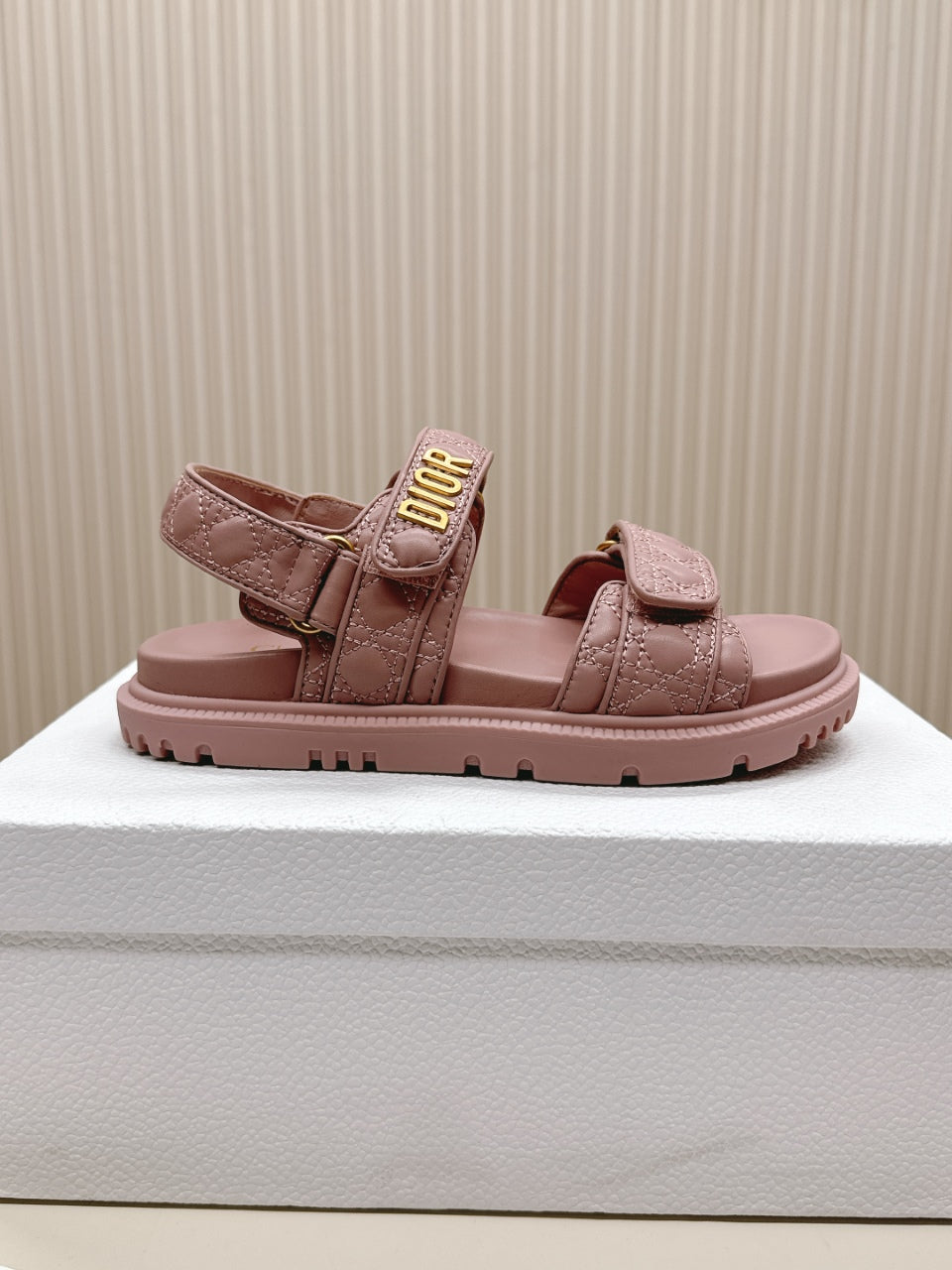 DIOR BACK-STRAP SANDALS 25S IN BABY PINK CALFSKIN