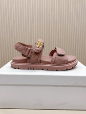 DIOR BACK-STRAP SANDALS 25S IN BABY PINK CALFSKIN
