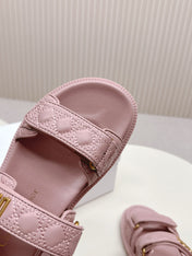 DIOR BACK-STRAP SANDALS 25S IN BABY PINK CALFSKIN