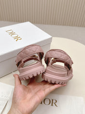 DIOR BACK-STRAP SANDALS 25S IN BABY PINK CALFSKIN