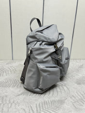 TRIANGLE LOGO BACKPACK 42 IN RHINO GRAY RE-NYLON
