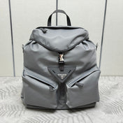TRIANGLE LOGO BACKPACK 42 IN RHINO GRAY RE-NYLON