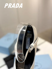 PRA BRUSHED PUMPS WHITE LAMBSKIN