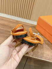 Innocente Slingback Suede Goatskin Orange