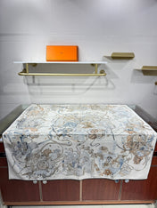 HERMES 25S SCARF 136 IN SILK CASHMERE 989707